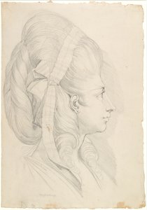 ヘス生まれのアンナマグダレンシュバイツァーの肖像 作： Johann Heinrich Füssli